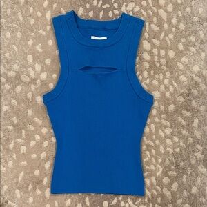 Pistola Royal Blue Ribbed Tank Top